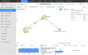 Business Transaction-Transaction Flow Map画面