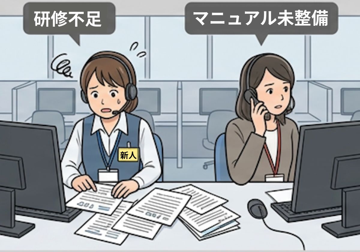 人手不足の課題イメージ